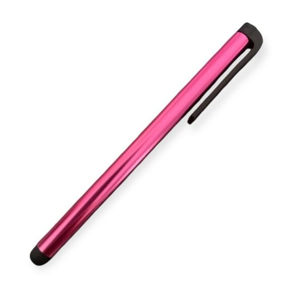 Teal Green, Fuschia Pink or Royal Blue Lightweight Unisex Stylus Pens, Compact - Picture 3 of 5